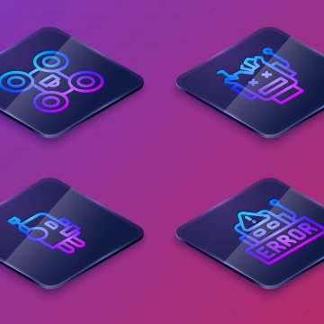 Broken driver cartoon icons